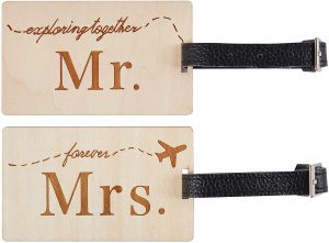 Travelambo Mr Mrs honeymoon Luggage Tags