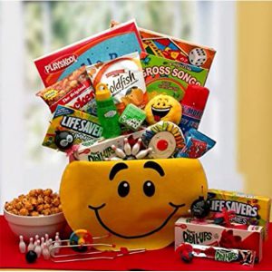 Fun Snacks and Activity Basket for Boys