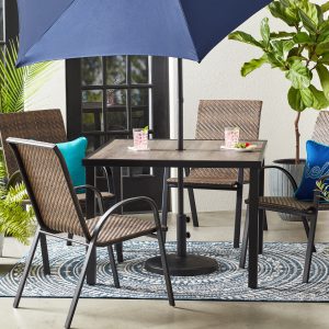 Mainstays Heritage Park 40" Square Outdoor Patio Dining Table