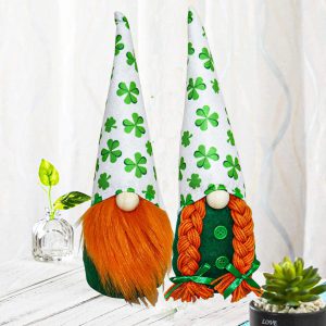 Set of 2 St.Patrick's Day Gnome Decorations Irish