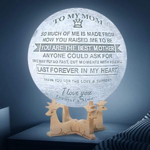 Engraved 3D Moon Lamp for Mom